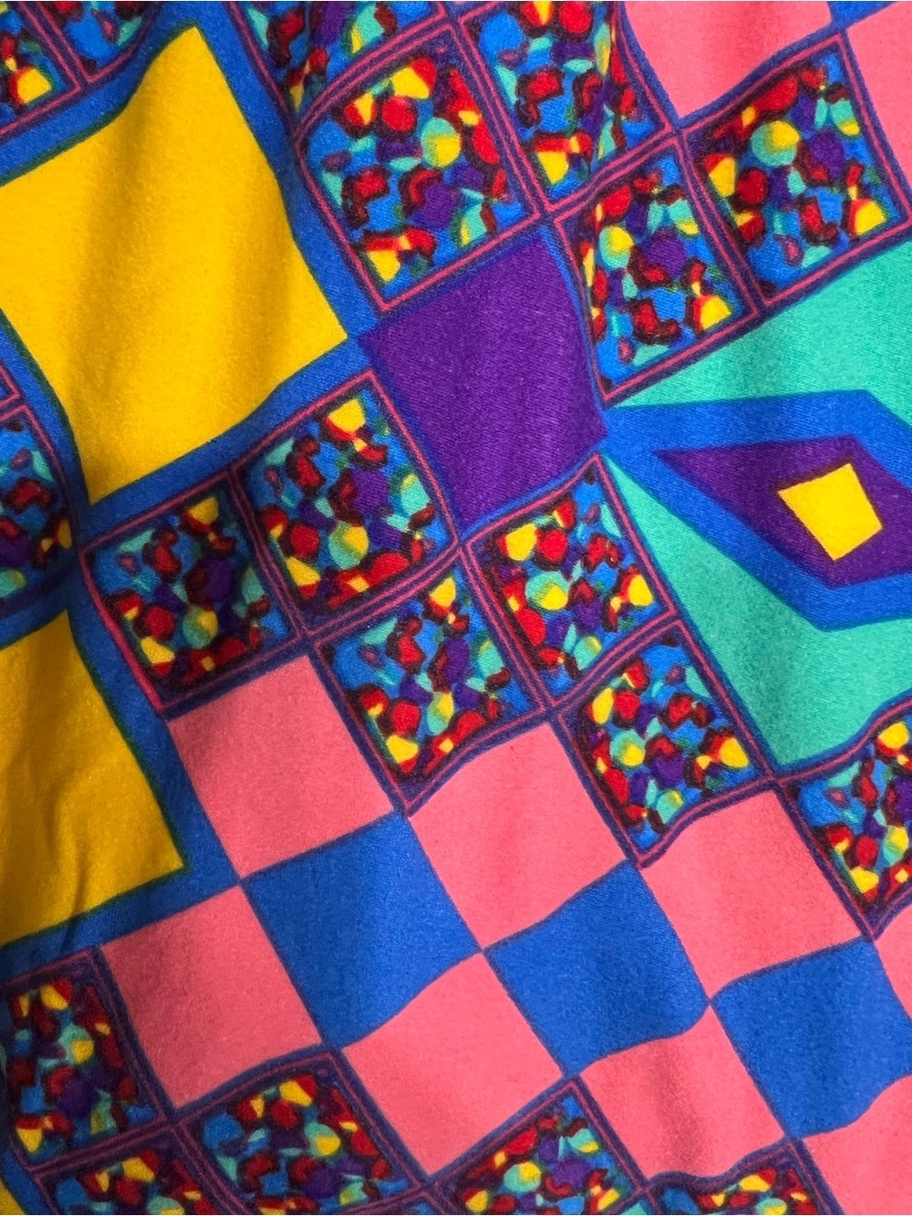 Lularoe leggings tall & curvy yellow pink purple blue - Picture 3 of 3